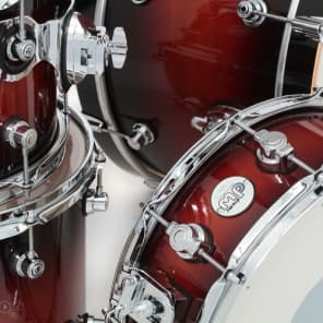 DW DDLG2004TB Design Series Frequent Flyer 4-piece Shell Pack with Snare Drum - Tobacco Burst image 4