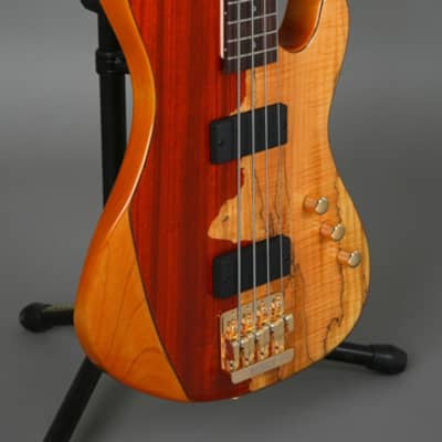 Cort Rithimic Nat Jeff Berlin Signature 4 String Electric Bass Paduck Spalted image 4