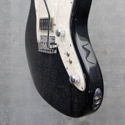 Used Tom Anderson Guitarworks Raven Superbird - Black w/ White Dog Hair image 5