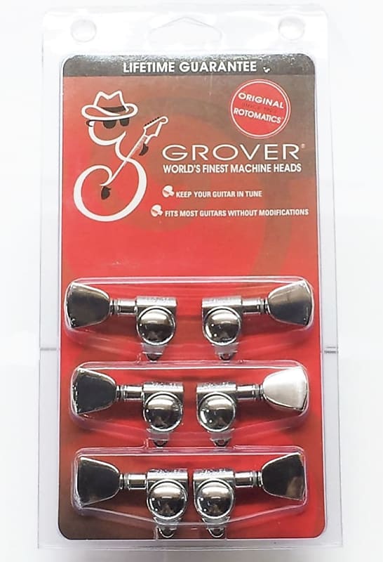 Grover 102CK 3x3 Tuning Machines - Chrome | Reverb