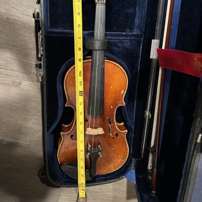 Vintage 1967 E R Pfretzschner Antonius Stradivarius 22" 3/4 Violin Mittenwald OBB image 10