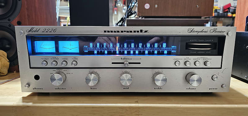 Marantz Model 2226 26-Watt Stereo Solid-State Receiver 1977 - 1979 - Silver with metal Case image 1