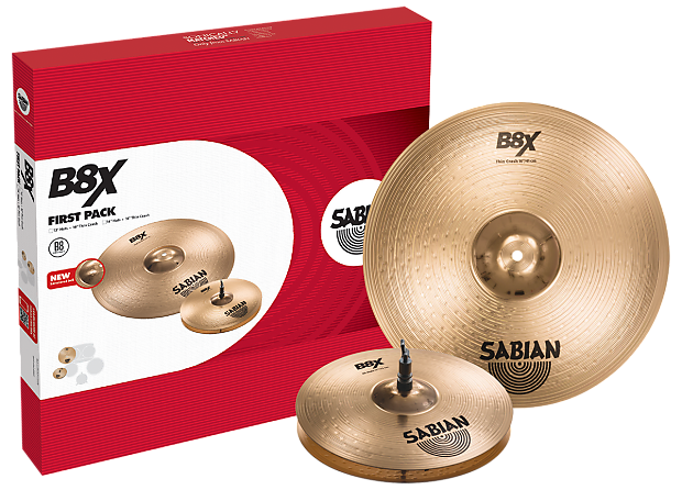 Sabian B8X 13/16" First Pack Cymbal Pack image 1