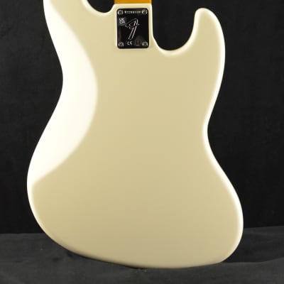 Fender American Vintage II 1966 Jazz Bass Left-Hand Olympic White Rosewood Fingerboard image 5