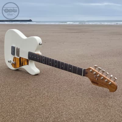 OPT Guitars - Cyfres 1 - T Style - Natural White / Orange Tiger image 11