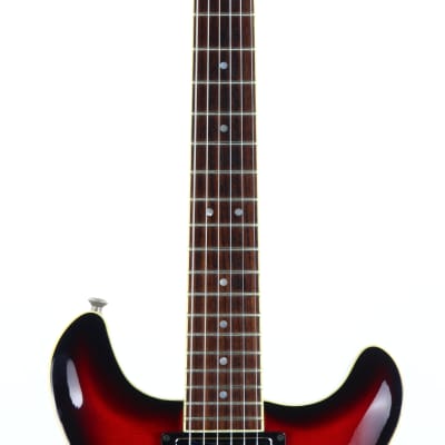 CLEAN! 2000 Hamer USA Newport Pro Black Cherry Burst - Solid Carved Spruce Top, Hollowbody Guitar! image 9