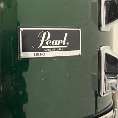 Pearl Vintage Model 5 - Maple ET Shells 22/12/13/16 Drum Set with Original Hardware 1980-83 Green Flash image 4