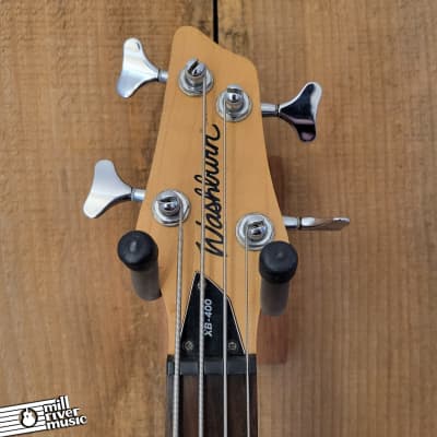 Washburn XB400 4 String Bass Natural Used image 3