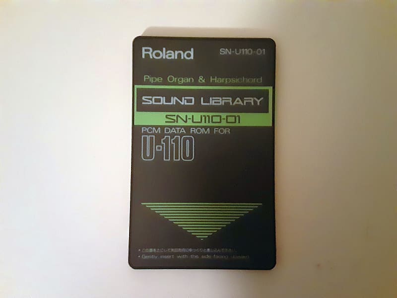 Roland SN-U110-01 Sound Library Rom Card-Pipe Organ and Harpsicord image 1