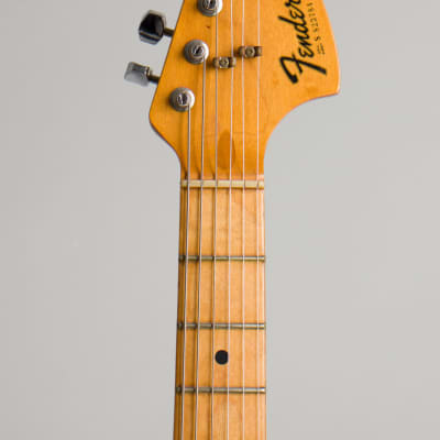 Fender  Mustang Solid Body Electric Guitar (1979), ser. #S 823784, original black tolex hard shell case. image 5