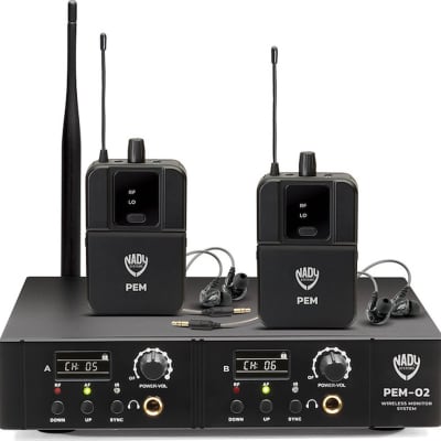 Nady PEM-02 Dual Channel Wireless IEM System