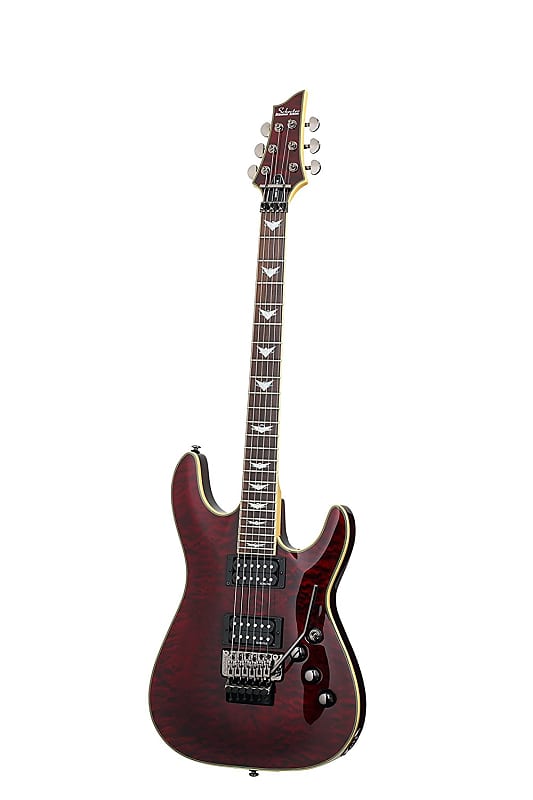 Schecter #2006 - Omen Extreme FR Electric Guitar with Floyd Rose, Black Cherry image 1