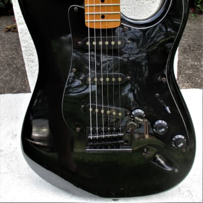 Palmer Strat Style  Guitar, 1990 , Korea,  Black, Plays And Sounds Very Good image 3