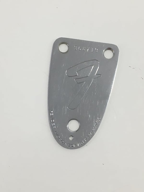 Vintage Fender Jazz Bass 3Bolt Neck Plate 1972 Chrome Reverb