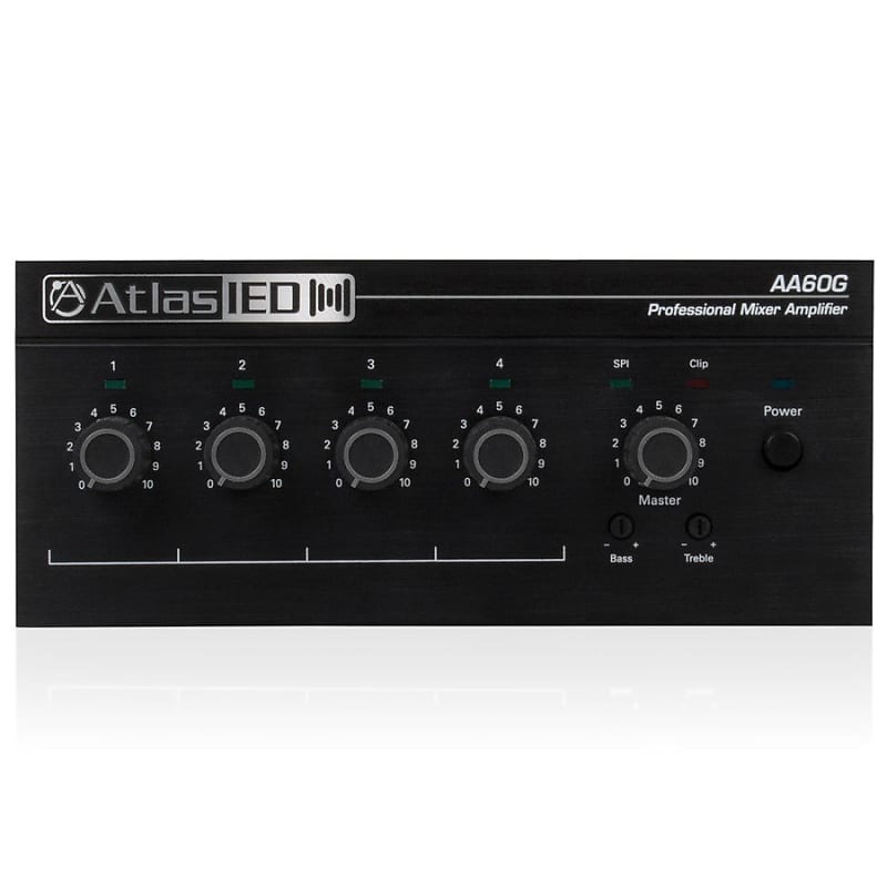 Atlas IED AA60G 60W 3-Input Mixer Amplifier, Global Power Supply image 1