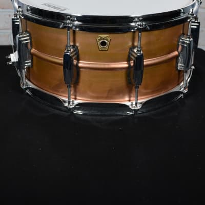 Ludwig Copperphonic Snare Drum with Raw Shells - 6.5"x14" (Manhattan, NY) image 2