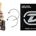 EMG 3 POS POSITION CHROME GIBSON STYLE TOGGLE SWITCH B289 IVORY TIP 3 WAY ( DUNLOP STRING 10's )