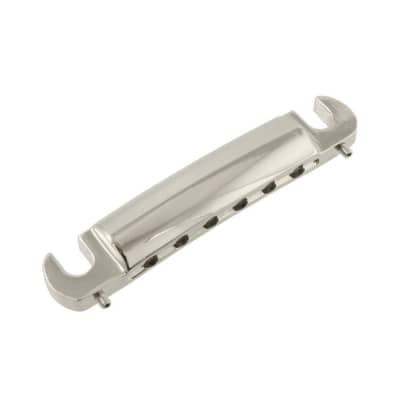 Allparts Stop Tailpiece, Nickel for sale