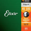 Elixir Nanoweb 4-String Bass Stainless Steel Set, 45-105