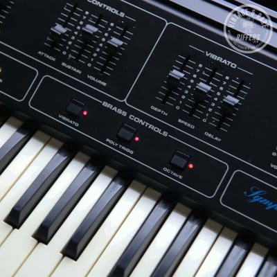 (Video) *Serviced* *Super Rare* Godwin Symphony SC849 MOD.849 Poly Synthesiser Analog Synth | Sisme Osimo Scalo an Italy | Vintage Italian Organ Polyphonic Synthesizer from the 1970s 70s | w/ Hardcase | Serial Nº 102106 | Similar to String Concert image 7