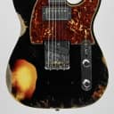 Fender Custom Shop 60's HS Tele Custom Heavy Relic 2021 Aged Black over 3-Tone Sunburst w/OHSC