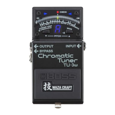 BOSS TU-3W Waza Craft Premium Superior Tuning Chromatic Stompbox Tuner with Bypass and Refined Audio Circuitry for sale