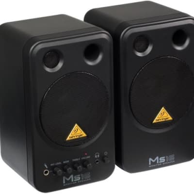 Behringer Ms16 Coppia Di Monitor Speaker Attivi 16 Watt + Cavi Audio