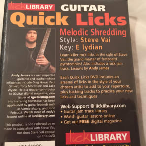Lick library DVD Melodic shredding 2014 unopened image 2