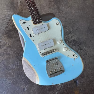 Nash JM-63 Jazzmaster, Sonic Blue with Heavy Aging for sale