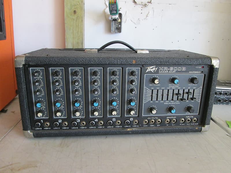 SUPER CLEAN Peavey XR 600B 6-Channel Powered Mixer-328 - | Reverb