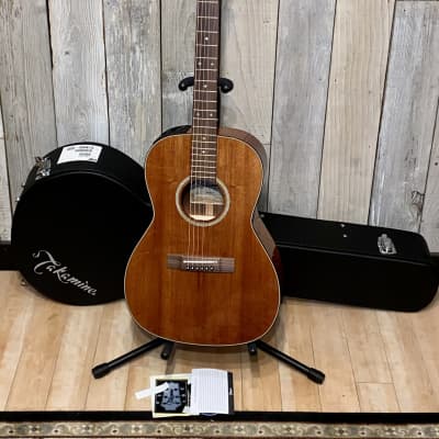 Takamine Koa EF407 Legacy Series New Yorker Parlor Acoustic/Electric Guitar Natural Gloss, Thanks ! image 13