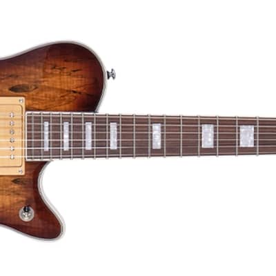 Hybrid Special Spalted Maple Burst Electric Guitar image 2