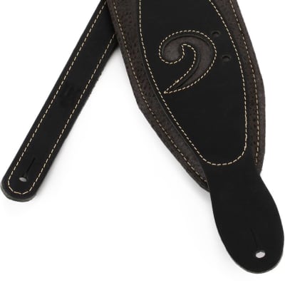 LM Products Laredo 2.5 Garment Leather Strap - Black with Hidden