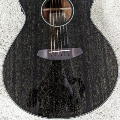 Breedlove ECO Rainforest S CE Concert Size Acoustic Electric Guitar, Black Gold image 3