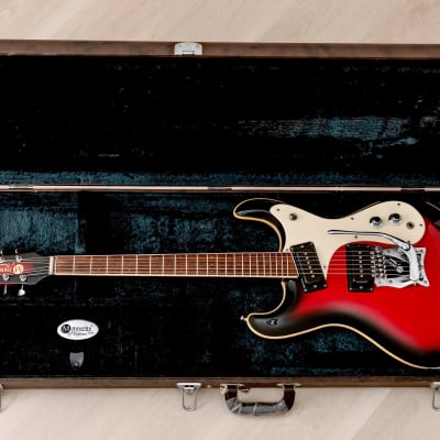 2000s Mosrite USA Ventures Model Mark I 1964 Vintage Reissue Red Sunburst w/ Vibramute, Fillmore image 16