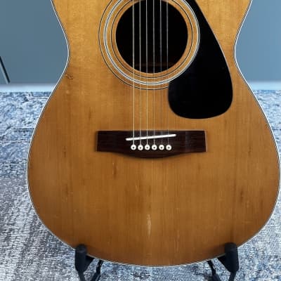 1973 made Vintage Acoustic Guitar Yamaha FG-160 GREEN Label Made