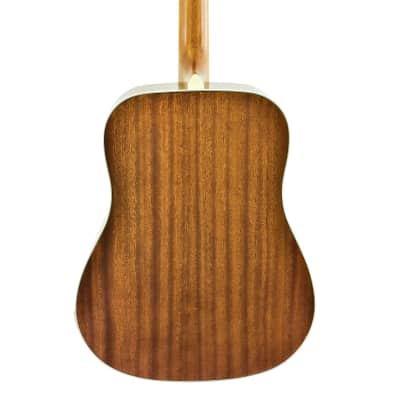 CNZ Audio Acoustic Dreadnought Guitar, Natural Spruce Top, Mahogany Back & Sides image 4