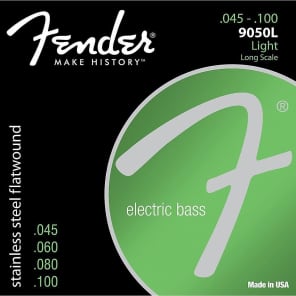 Fender 9050 Stainless Steel Flatwound Bass Strings