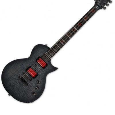 ESP LTD Ben Burnley BB-600 Baritone Signature Electric Guitar See Thru Black Sunburst Satin image 2
