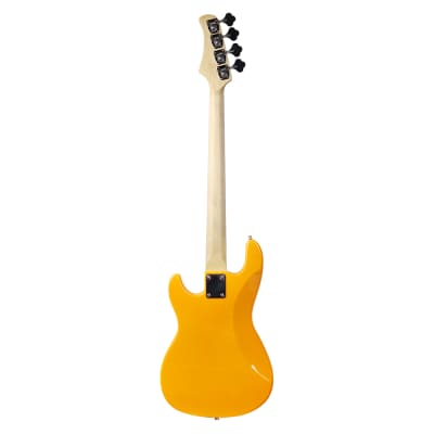 Glarry GP Electric Bass Guitar Yellow image 3