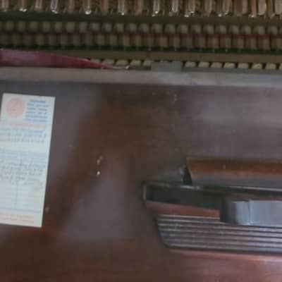 1953 Steinway Model F Walnut Console Upright Piano image 6