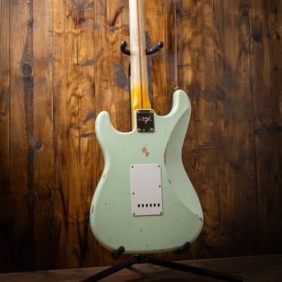 Fender Custom Shop '58 Strat Relic - Super Faded Aged Surf Green image 4