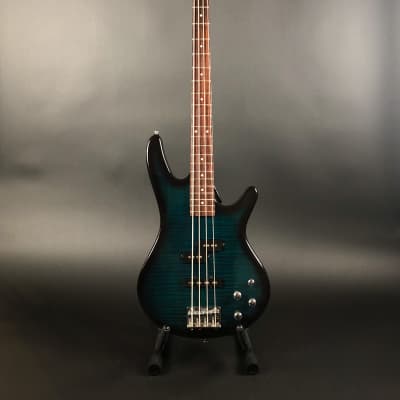 Ibanez GSR200FM 4-String Bass Guitar, Transparent Green | Reverb