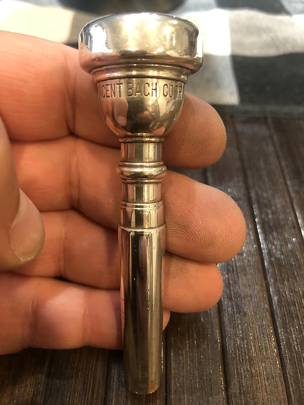 ACB Blowout Sale! Pre-Owned Vincent Bach Corp Mount Vernon NY 7C Cornet  mouthpiece In Silver Plate! lot439