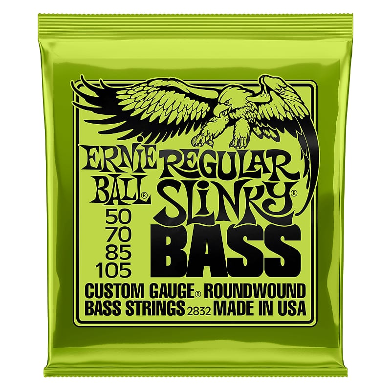 Ernie Ball Regular Slinky Nickel Wound Electric Bass Strings - 50-105 Gauge image 1