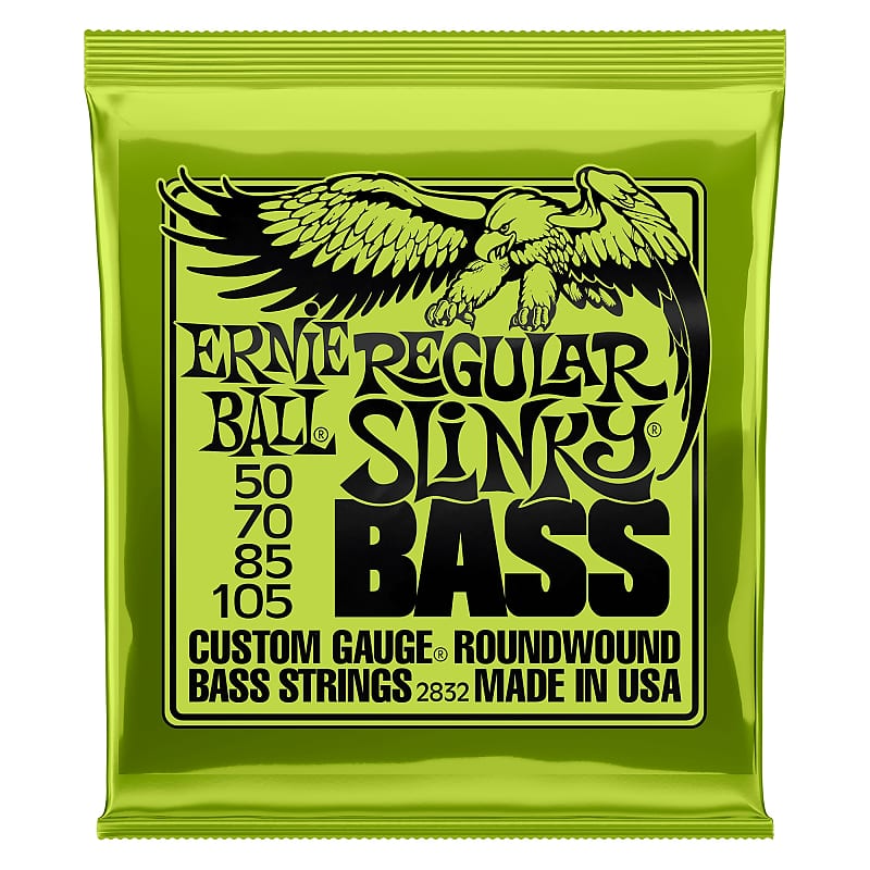 Ernie Ball Regular Slinky Nickel Wound Electric Bass Strings - 50-105 Gauge