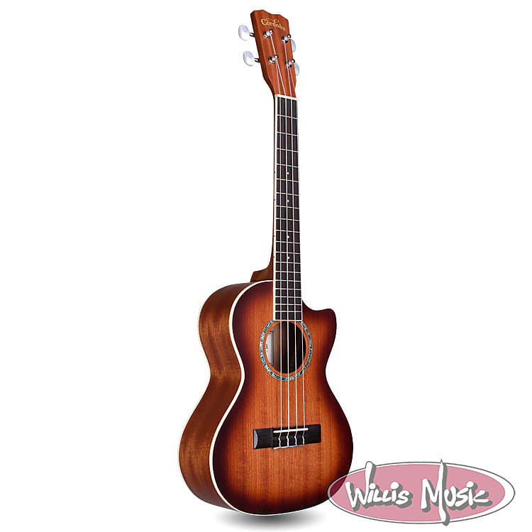 Cordoba 15TM-CE SB Tenor Ukulele Ac/El Cutaway Edgeburst | Reverb