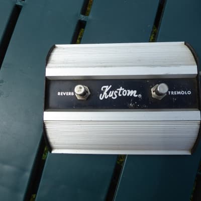 Kustom Vintage 1970's Kustom Amplifier Two Button (Tremolo, Reverb) Footswitch! '70s image 2