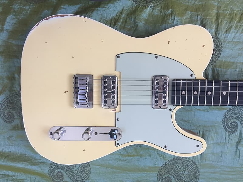 Fender Custom Shop Telecaster Relic Dual TV Jones TVJ Pickups 2014 White image 1