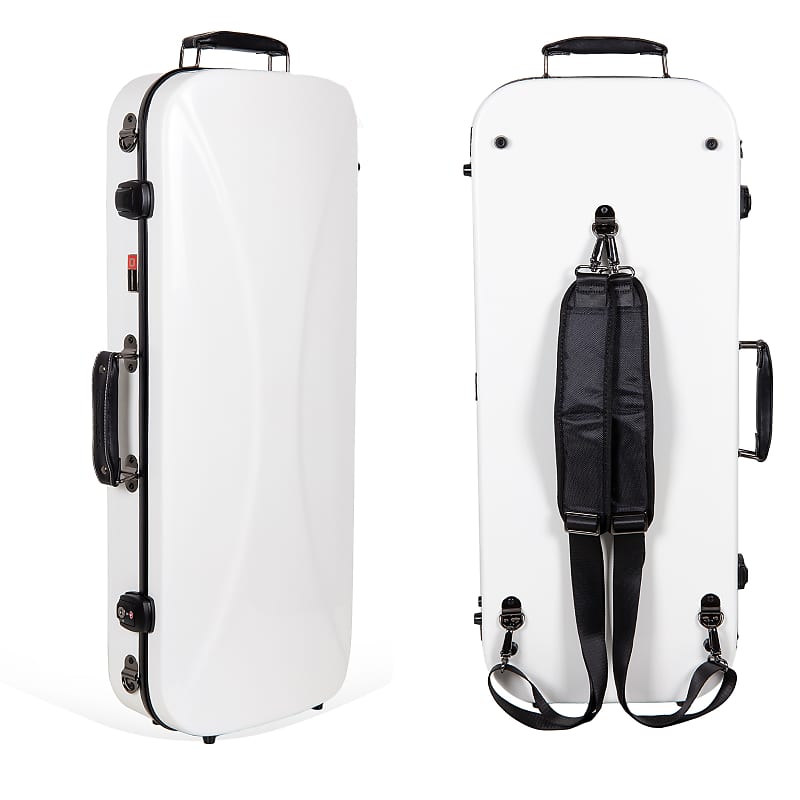 Crossrock Fiberglass Double Uke Hard Case fits 26" Tenor & Reverb